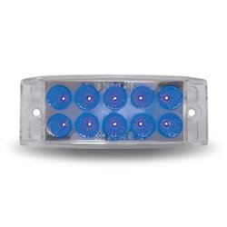 TXTLED-2X6AB - 2" X 6" Dual Revolution Trailer LED - Amber/Blue (10 Diodes)