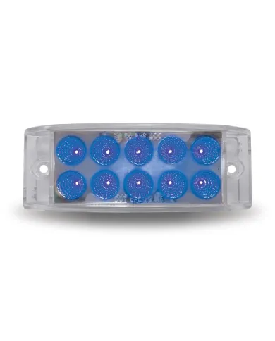 TXTLED-2X6AB - 2" X 6" Dual Revolution Trailer LED - Amber/Blue (10 Diodes)