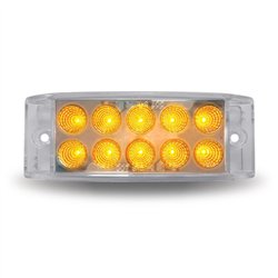 TXTLED-2X6AB - 2" X 6" Dual Revolution Trailer LED - Amber/Blue (10 Diodes)