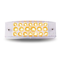 TXTLED-2X6CA - 2"x6" Clear Amber Trailer LED (20 Diodes)