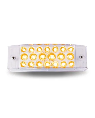 TXTLED-2X6CA - 2"x6" Clear Amber Trailer LED (20 Diodes)