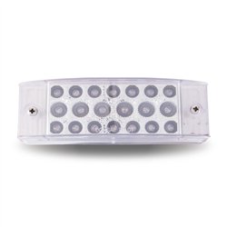 TXTLED-2X6CA - 2"x6" Clear Amber Trailer LED (20 Diodes)