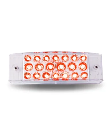 TXTLED-2X6CR - 2" X 6" Clear Red Trailer LED (20 Diodes)
