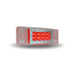 TXTLED-2X6DCR - 2" X 6" Multi-Directional Clear Red Trailer LED (24 Diodes)"