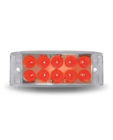 TXTLED-2X6RB - 2" X 6" Dual Revolution Trailer LED - Red/Blue (10 Diodes)