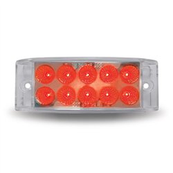 TXTLED-2X6RW - 2" X 6" Dual Revolution Trailer LED - Red/White (10 Diodes)