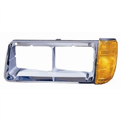 UP32342-Stainless Light Bracket With 2X 17 LED Beehive Lights - Amber LED/Amber Lens