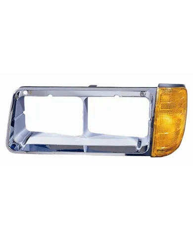UP32342-Stainless Light Bracket With 2X 17 LED Beehive Lights - Amber LED/Amber Lens
