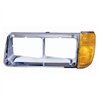 UP32342-Stainless Light Bracket With 2X 17 LED Beehive Lights - Amber LED/Amber Lens
