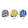TXTLED-2XAB - 2" Dual Revolution Amber/Blue LED (7 Diodes)