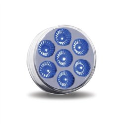 TXTLED-2XAB - 2" Dual Revolution Amber/Blue LED (7 Diodes)