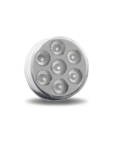 TXTLED-2XCA - 2" Round Clear Amber LED (7 Diodes)