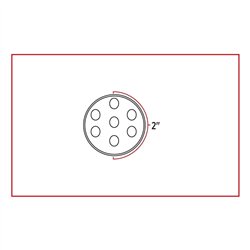 TXTLED-2XRG - 2" Dual Revolution Red/Green LED (7 Diodes)