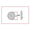 TXTLED-4MW - 4" Mirror White Back-Up LED (12 Diodes)