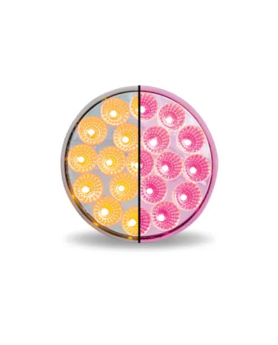 TXTLED-4XAPINK - 4" Dual Revolution Amber/Pink LED