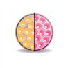 TXTLED-4XAPINK - 4" Dual Revolution Amber/Pink LED