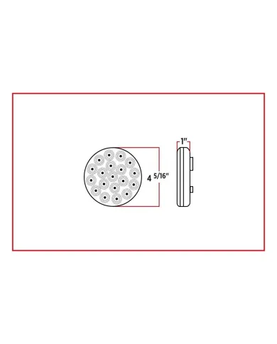 TXTLED-4XRP - 4" Dual Revolution Red/Purple LED