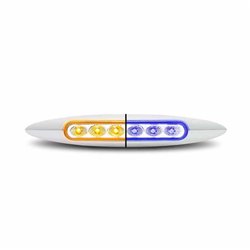 TXTLED-6XAB - 6" DUAL AMBER TO BLUE AUX. MARKER LIGHT 