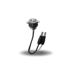 TXTLED-B2CA - Mini Button Clear Amber LED - 2 Wire