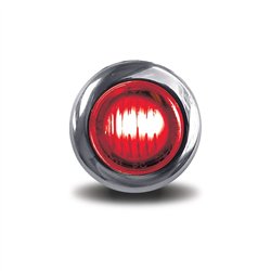 TXTLED-B3CR - Mini Button Clear Red LED - 3 Wire