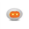 TXTLED-B4CA - Mini Oval Button Clear Amber LED - 3 Wire