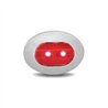 TXTLED-B4CR - Mini Oval Button Clear Red LED - 3 Wire