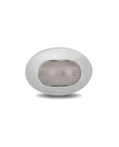 TXTLED-B4CR - Mini Oval Button Clear Red LED - 3 Wire