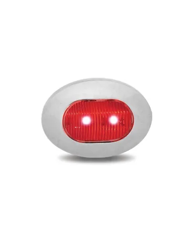 TXTLED-B4R - Mini Oval Button Red LED - 3 Wire