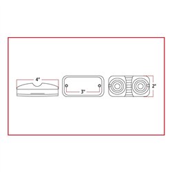 TXTLED-BR - Double Bullseye Red LED (16 Diodes) - 1 Hot Wire