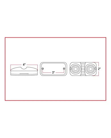 TXTLED-BR - Double Bullseye Red LED (16 Diodes) - 1 Hot Wire