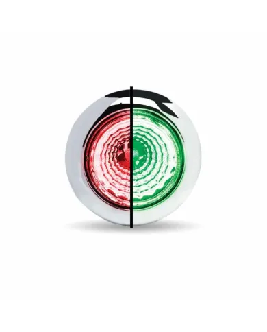 TXTLED-BX1RG - Mini Button Dual Revolution Red/Green LED with Reflector & Silicone Locking Ring (1 Diode)
