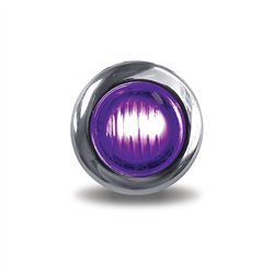 TXTLED-BX3AP - Mini Button Dual Revolution Amber/Purple LED 