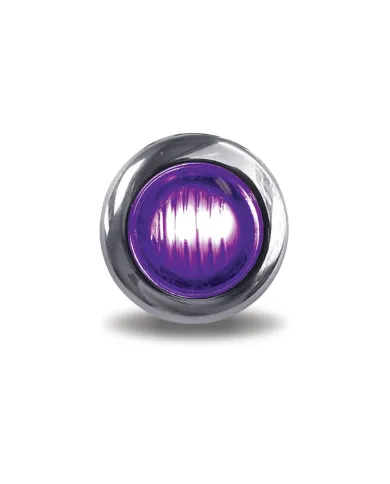 TXTLED-BX3AP - Mini Button Dual Revolution Amber/Purple LED 