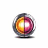 TXTLED-BX3APINK - Mini Button Dual Revolution Amber/Pink LED 