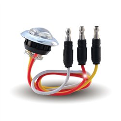 TXTLED-BX3AR - Mini Button Dual Revolution Amber/Red LED 