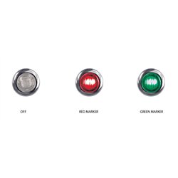 TXTLED-BX3RG - Mini Button Dual Revolution Red/Green LED 