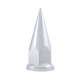 UP10570-33mm x 4 7/8" Chrome Plastic Super Spike Nut Covers - Push-On (Box of 10)
