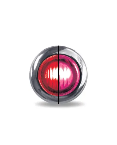 TXTLED-BX3RPINK - Mini Button Dual Revolution Red/Pink LED 