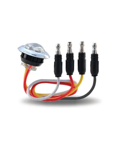 TXTLED-BX3RW - Mini Button Dual Revolution Red/White LED 