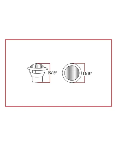 TXTLED-BX3RW - Mini Button Dual Revolution Red/White LED 