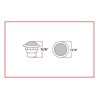 TXTLED-BX3RW - Mini Button Dual Revolution Red/White LED 