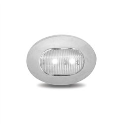 TXTLED-BX4AW - Mini Oval Button Dual Revolution Amber/White LED 