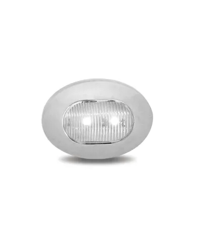 TXTLED-BX4AW - Mini Oval Button Dual Revolution Amber/White LED 