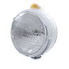 UP32400-Chrome Guide 682-C Headlight 6014 & Dual Mode LED Signal - Amber Lens