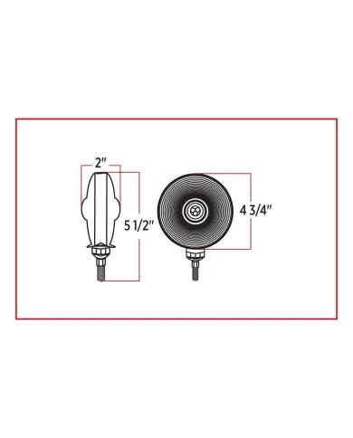 TXTLED-DFF - Fleet Style Double Face Combination LED (42 Diodes)