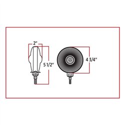 TXTLED-DFXB - Double Face Combination Dual Revolution Amber/Red/Blue LED (38 Diodes)