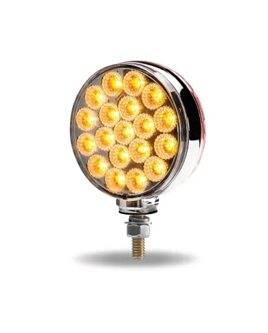 TXTLED-DFXP - Double Face Combination Dual Revolution Amber/Red/Purple LED (38 Diodes)