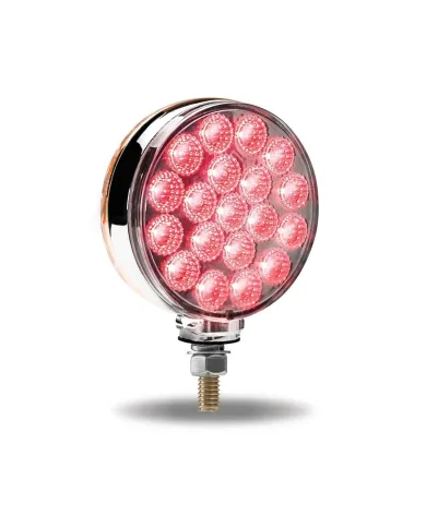 TXTLED-DFXP - Double Face Combination Dual Revolution Amber/Red/Purple LED (38 Diodes)
