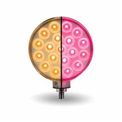 TXTLED-DFXPINK - Double Face Combination Dual Revolution Amber/Red/Pink LED (38 Diodes)