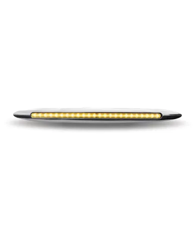 TXTLED-F17CA - Slim Marker 17" Flatline Clear Amber LED (24 Diodes)